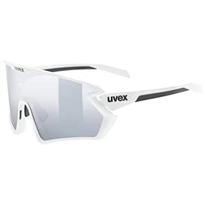 Imagen de uvex sportstyle 231 2.0 Set, gafas deportivas unisex, incl. lentes intercambiables, antivaho, white black matt/silver, one size