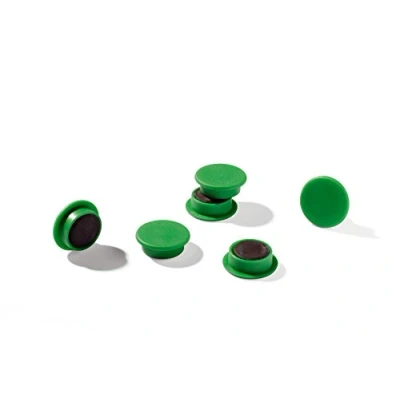 Imagen de Durable 470205 Imanes (21 mm, 210p) 6 piezas verdes, para tablero de anuncios, refrigerador