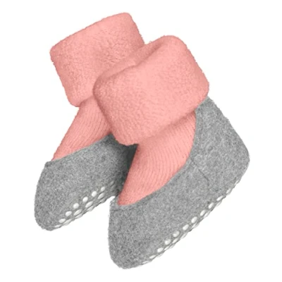 Imagen de FALKE Baby Cosyshoe B HP lana puños en la suela 1 par, Calcetines para casa Unisex bebé, Rosa (Almond Blossom 8441), 19 20