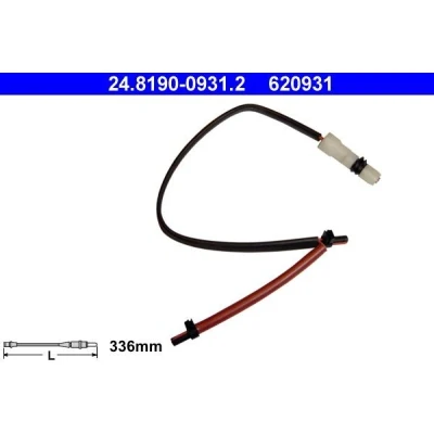 Imagen de ATE 24.8190 0931.2 Sensor de Desgaste Pastillas Frenos PORSCHE: 911 Coupé