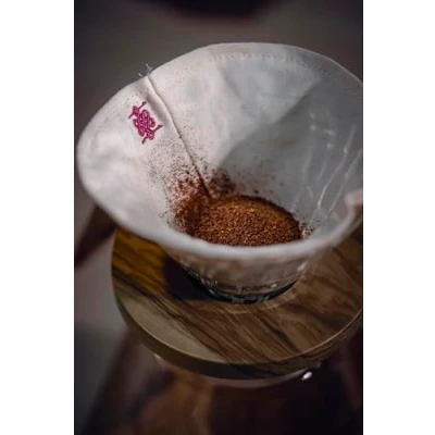 Imagen de ATHIA Filtros de café reutilizables 100% algodón para cafeteras Hario V60 (tamaño 02/01) (1 4 tazas)