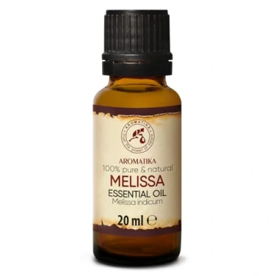 Imagen de Aceites Esenciales Melisa 20ml India Melissa Indicum 100% Puro y Natural para Dormir Aromaterapia Relajación Difusor de Aroma Lámpara aromática Essential Oil