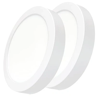 Imagen de LED ATOMANT Pack 2x Plafon Redondo Superficie 24W, Color Blanco Calido (3000K), 2200 lumenes, Diametro 300mm