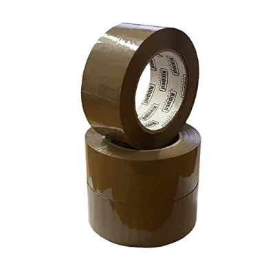 Imagen de kippen 9004AX Paquete de 3 rollos cinta adhesiva Habana para embalaje. Tamaño: 132 m x 48 mm.