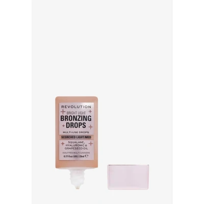 Imagen de Revolution Pro, Gotas Bronceadoras Bright Light con Ácido Hialurónico, Acabado Besado por el Sol, Bronce Scorched, 23ml