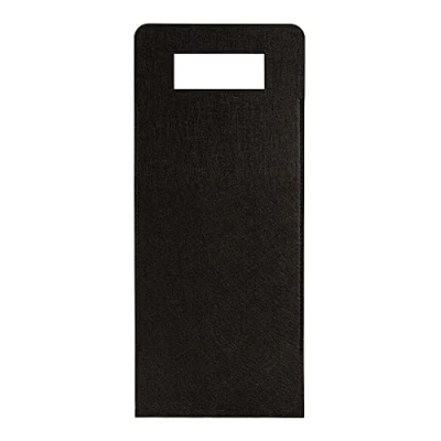 Imagen de Ideen mit Herz Bolsa para botellas de fieltro regalo 17 cm x 40 con asa negro, Negro