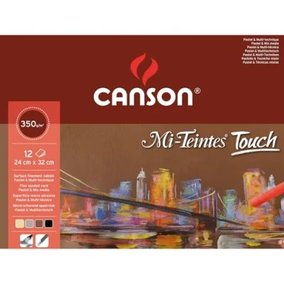 Imagen de Canson Mi T Touch Microabrasivo 20H 350g Surtido Bloc Encolado 24x32