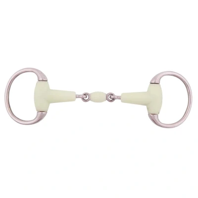 Imagen de BR Double Jointed Eggbutt Snaffle Apple Mouth 18 mm