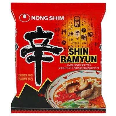 Imagen de Nong Shim Shin Ramyun Noodle Soup Spicy 4.2oz.(pack of 5)