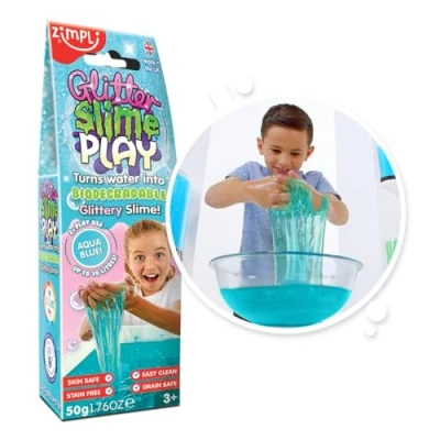 Imagen de Zimpli Kids Glitter slime Play Polvos para hacer con purpurina, hasta 10 litros de
