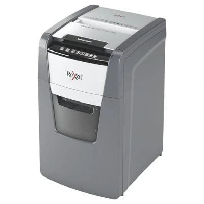 Imagen de Rexel Optimum 2020130XCH AutoFeed+ 130X Destructora automática CH, 130 hojas, nivel de seguridad P4, corte en partículas, para oficinas pequeñas, contenedor basura 44 litros, con enchufe suizo