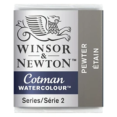 Imagen de Winsor &amp; Newton acuarela Cotman Metallics medio godet color estaño , metálica, metálica