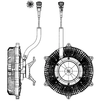 Imagen de MAHLE ORIGINAL CFC 215 000P Viscoso de Ventilador MERCEDES BENZ: ACTROS MP4