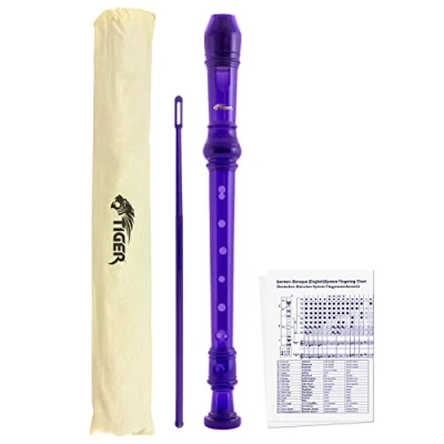 Imagen de Tiger REC7 PU Flauta dulce soprano, color morado