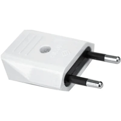 Imagen de Silver Electronics 9257 Clavija Macho, 250 V, Blanco