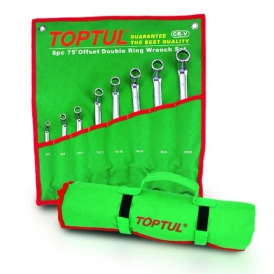 Imagen de TOPTUL GAAA0810 Kit llaves estrella de dos bocas 6x7, 8x9, 10x11, 12x13, 14x15, 16x17, 18x19, 20x22 Acero cromo vanadio