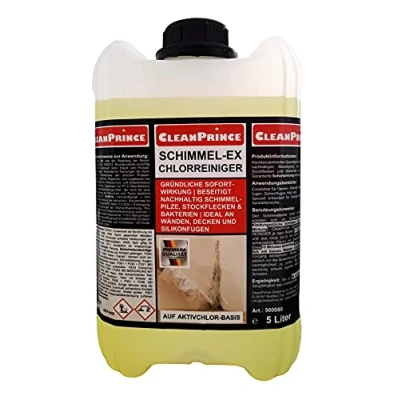 Imagen de 5 Litro Schimmel Ex Schimmelex Chlorreiniger de cleanprince Eliminador Molde Clorado Superior Lucha Moho Verdete Pilz Renovar Kältebrücke Limpiador Limpiar Schimmelbeseitigung Schimmelentfernung