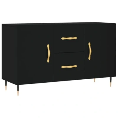Imagen de vidaXL Aparador de Madera ingeniería Negro 100x36x60 cm