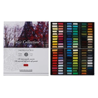 Imagen de Sennelier Pastels Soft Half ST 120/PKG, multicolor, 120 unidades (paquete de 1)