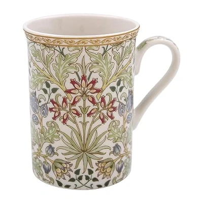 Imagen de Lesser &amp; Pavey Taza de café diseño británico Tazas cerámica para el hogar o trabajo grandes bebidas calientes té y jacinto William Morris