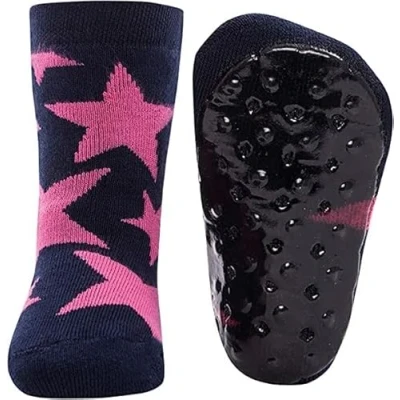 Imagen de EWERS Stoppersocken Sterne, Socken mit Antirutschsohle für Mädchen und Jungen, Anti Rutsch Gummisohle, MADE IN GERMANY, 1 Paar rutschfeste Kindersocken, Pink, Größe 27 28