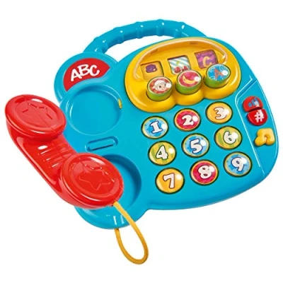 Imagen de Simba ABC Buntes Telefon/mit Verschiedenen Sounds/Drehbilderdisplay / 20cm Colores (20 cm, con Diferentes Sonidos), Multicolor, (4006592062859)