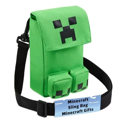 Imagen de Minecraft Bolso Bandolera con Compartimento de Movil para Niño