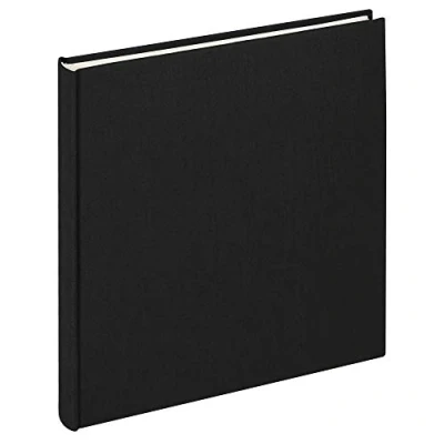 Imagen de walther design Álbum de Fotos Negro 26 x 25 cm Lino, Cloth FA 505 B