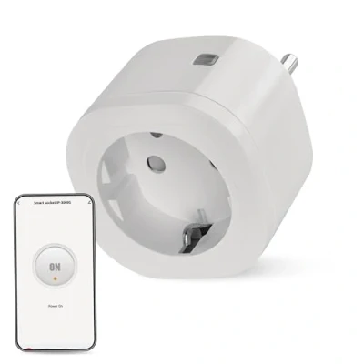 Imagen de EMOS GoSmart ZigBee Enchufe inteligente de 16 A, 2,4 GHz con temporizador y contador corriente, controlado manualmente aplicación GoSmart, compatible asistente voz Amazon Alexa,