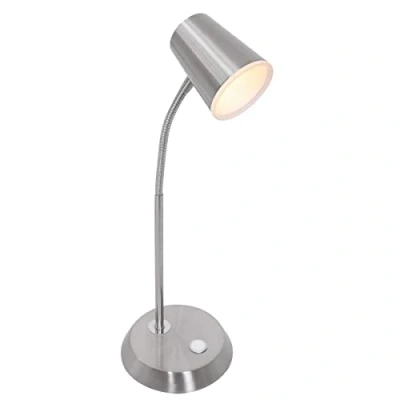 Imagen de Trio Lighting Lámpara de mesa LED Narcos en color níquel