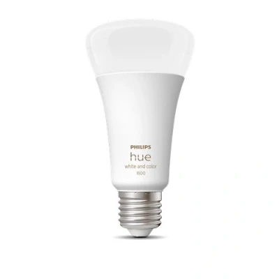 Imagen de Bombilla inteligente Philips Hue A67 E27, Luz Blanca y de Colores, 15W, Compatible con Alexa Google Home