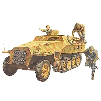Imagen de Tamiya SdKfz 251/1 Ausf D Hanomag Vehículo Kit de Modelo, Color Camouflage, Small (35195)