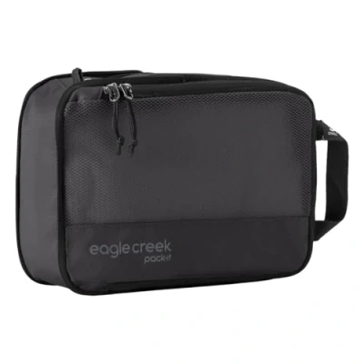 Imagen de Eagle Creek Pack It Spectre Cubos de embalaje compresión, duraderos, ultraligeros y resistentes al agua, bolsas organizadoras maletas tela Ripstop para ropa equipo, color negro, Reveal