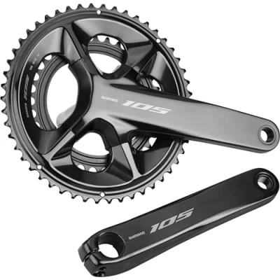 Imagen de Shimano FC RS520 Crankset 2 x 12 Speed 50 34Z Black Ciclismo, Unisex Adulto, Colour, Size