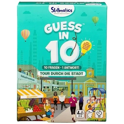 Imagen de Spin Master Games Guess in 10 Juego de adivinanzas Tour por la Ciudad con Preguntas sobre Respuesta (edición Alemana)
