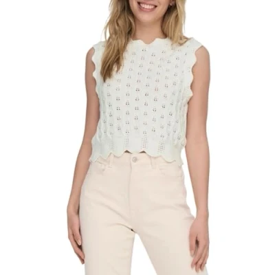 Imagen de ONLY Onlluna LIFE Oneck TANK Top, Mujer, Talla: Small, Cloud dancer