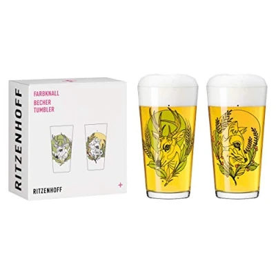 Imagen de Ritzenhoff Color Bang #1 Vasos Largos, 400 milliliters, Glass, multicoloro