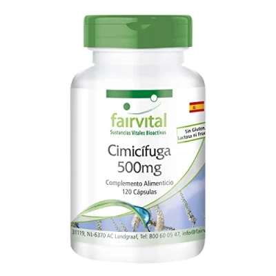 Imagen de Extracto de Cimicífuga 500mg Cimicifuga racemosa Dosis elevada VEGANO 120 Cápsulas Calidad Alemana