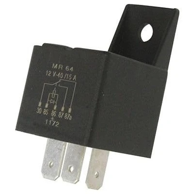 Imagen de Relé inversor de diodo 5 pines con soporte, 12 V, 40/15 A, paquete 1