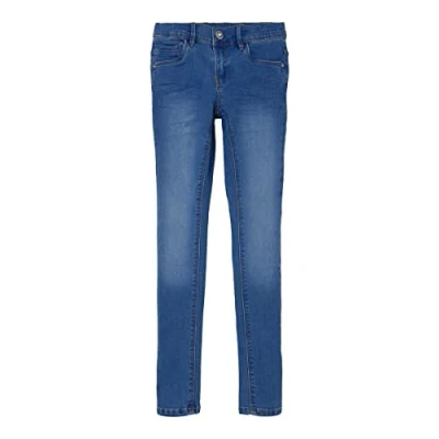 Imagen de NAME IT Nkfpolly Skinny Jeans 1262 Ta Noos Pantaln, Medium Blue Denim, 140 para Niñas
