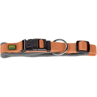 Imagen de HUNTER Collar para Perro de Neopreno Vario Plus, Color: Cobre/Gris, Nailon Resistente, Acolchado Suave, Ajustable sin Niveles, con Alivio tensión, fácil Limpiar, cómodo, tamaño: