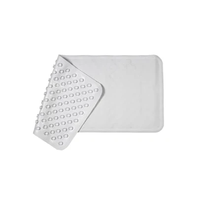 Imagen de Croydex Hygiene n Clean Alfombrilla de Goma para Ducha (antibacteriana, tamaño Grande, 37 x 90 cm), Color Blanco