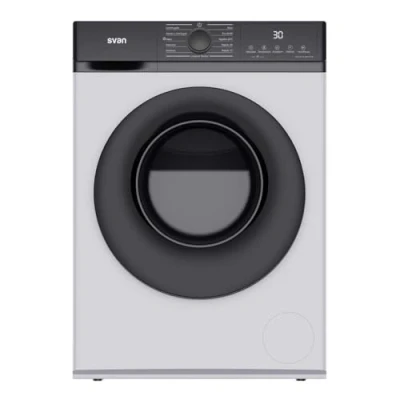 Imagen de Svan Lavadora 8 Kg Carga Frontal Blanco SL8203AIDV. 1600W, 1200rpm, Motor Inverter, 11 Programas, Función Stop&amp;Go, Tambor Diamante, Clase de Eficiencia Energética A
