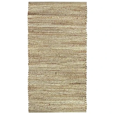 Imagen de HAMID Alfombra de Yute Nur, 100% Fibra Natural, Suave, Tejida a Mano, Salón, Comedor, Dormitorio, Pasillos, Entrada, (D1, 110x60cm)