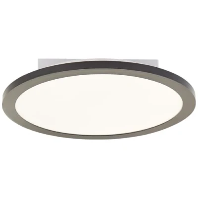 Imagen de Lightbox Basic LED Aufbaupaneel Ø 29 cm zeitloses Wand &amp; Deckenpanel mit schwarzem Rahmen neutralweißer Lichtfarbe (4000 K) 1600 lm für jeden Raum aus Aluminium/Kunststoff