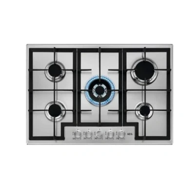 Imagen de AEG HGB75400SM Slim Line Encimera de gas, 75 cm, 5 fuegos, acero inoxidable
