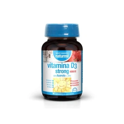 Imagen de Naturmil Vitamina D3 Strong 4000 UI 90 Perlas Con Acerola y Zinc días