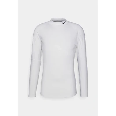 Imagen de Nike Performance Tight MOCK Camiseta de manga larga, Hombre, Talla: Small, White/black