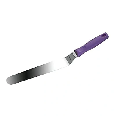 Imagen de Ibili ESPATULA ACODADA INOX 20 CM, Stainless Steel, Plata/Morado, Centimeters