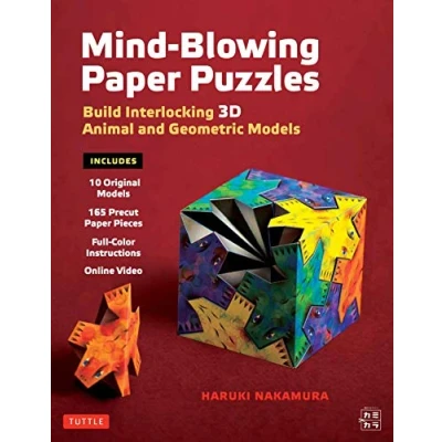 Imagen de Mind Blowing Paper Puzzles Kit: Build Interlocking 3D Animal and Geometric Models